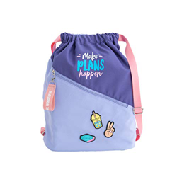 Mr. Wonderful - Make Plans Happen - Mochila de Saco Violeta en oferta