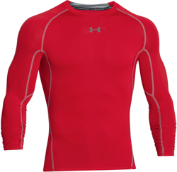 Under Armour Men's HeatGear Compression Long Sleeve red características