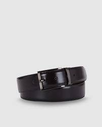 Emidio - Cinturón De Hombre Reversible De Piel Negro Y Marrón, precio y características - Shoptize