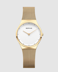 Bering - Reloj De Mujer 12131-339 De Malla De Acero Dorado en oferta