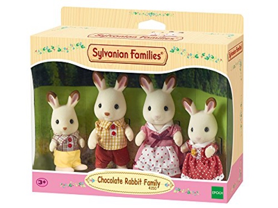 SYLVANIAN FAMILIES- Familia Conejos Chocolate, 20.6 x 17.0 x 6.1 (Epoch para Imaginar 4150)