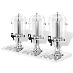 Dispensador de zumo triple acero inoxidable 3 x 8 L características