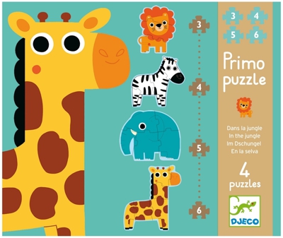 Djeco Primo Puzzle - in the jungle