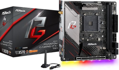 X570 PHANTOM GAMING -ITX/ TB3 X570, Placa base