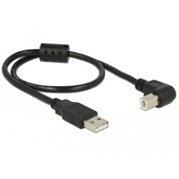 0.5m, USB 2.0-A / USB 2.0-B cable USB 0,5 m USB A USB B Negro, Adaptador