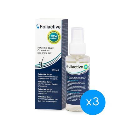 Loción anticaída del cabello Foliactive Spray, vegetales y minerales