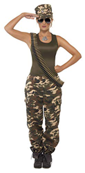 Smiffy's Disfraz soldado camuflaje mujer talla L características