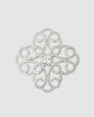 Dada Burma - Broche Clover Con Circonitas