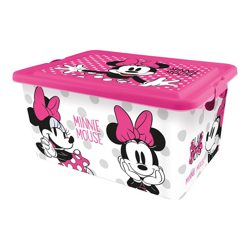 DISNEY - Caja Infantil Minnie Glam Dots Rosa Grande precio