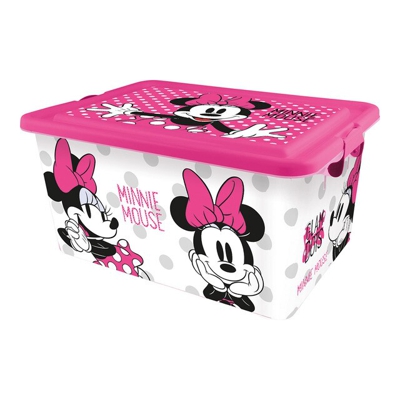 DISNEY - Caja Infantil Minnie Glam Dots Rosa Grande