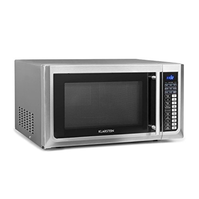 Klarstein Brilliance Pro 43 - Microondas 1000 W, Función grill 1250 W, Convección 2150 W, 43 L de volumen, 9 programas, Panel táctil, 20 kg, Incluye a