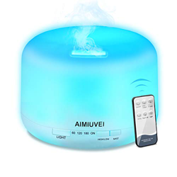 AIMIUVEI 500ml Humidificador Aromaterapia Ultrasonico con Mando a Distancia, Difusor de Aceites Esenciales Aromaterapia Ultra Silencioso, Apagado Auto precio