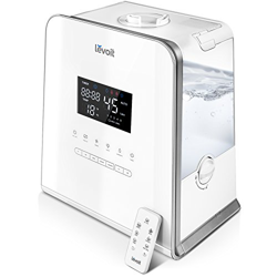 Levoit Humidificador Ultrasónico 5,5L Bebés de Vapor Caliente y Frío, Difusor de Aroma, 5 Niveles Ajustables, Monitor de Humedad, Control Remoto y Tem precio