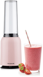 Batidora con Vaso Portátil Ikohs Moi Slim, Rosa en oferta