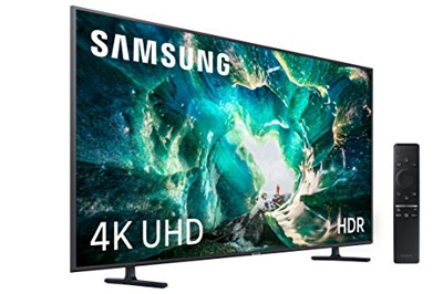 Samsung 4K UHD 2019 55RU8005 - Smart TV de 55" con Resolución 4K UHD, Wide Viewing Angle, HDR (HDR10+), Procesador 4K, One Remote Control, Apps en Exc