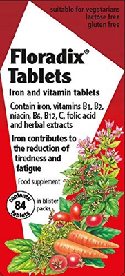 Salus Floradix, Hierro y Vitaminas, 84 comprimidos