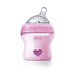 Biberón Natural Feeling Chicco +0m 150ml Flujo Normal Rosa en oferta