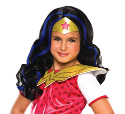 Peluca Wonder Woman para niña características