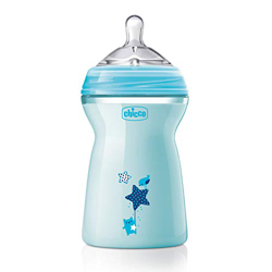 Biberón Natural Feeling Chicco Flujo Rápido 330ml +6m Azul precio