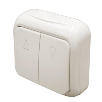 Pulsador doble de superficie para control de persianas de 80 Ã— 80 Ã— 30 mm Electro Dh 36.475 8430552140541