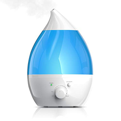 arendo - Pulgadas Breeze Humidificador ultrasónico LED 2,8 l con Filtro de Agua - Humidificador difusor humidificador de Locales - 7 Veces el Cambio d en oferta