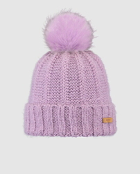 Barts - Gorro De Mujer Geranium De Punto En Rosa Con Pompón De Pelo en oferta