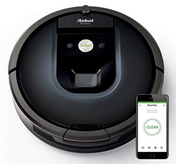 iRobot Roomba 981 Robot Aspirador para Alfombras con Potencia de Succión y Cepillos de Goma Antienredos, multi habitación, Tecnología Dirt Detect, Con características