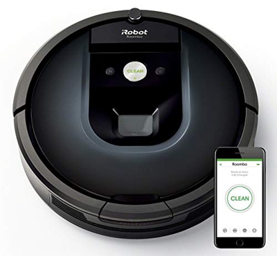 iRobot Roomba 981 Robot Aspirador para Alfombras con Potencia de Succión y Cepillos de Goma Antienredos, multi habitación, Tecnología Dirt Detect, Con