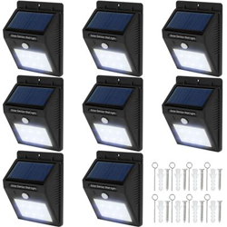 8 focos solares LED con sensor de movimiento - TECTAKE precio