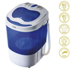 Adler AD8051 - Mini Lavadora Centrifugadora Portátil, 3Kg lavado ropa, 1Kg Centrifugado, perfecta Camping, Caravanas y autocaravanas precio