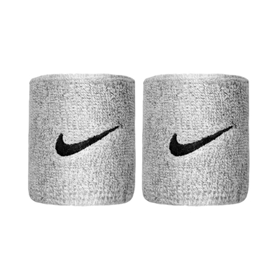 Nike Swoosh Cinta Para Sudor Pack De 2 - Gris Claro, Negro