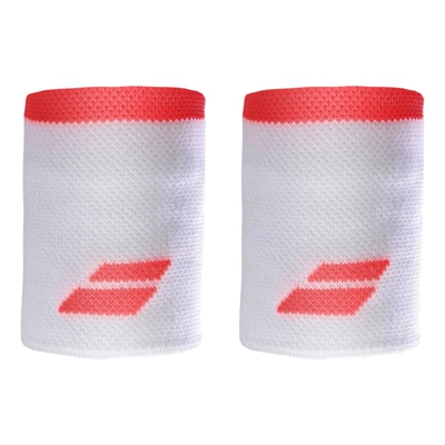 Babolat Logo Cinta Para Sudor - Blanco, Coral