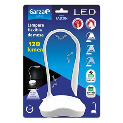 Garza Flexo lámpara LED flexible sobremesa USB/Pilas Falcon 120 lumenes precio