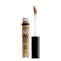 Nyx Professional Makeup Corrector No Comedogénico, Waterproof Y De Larga Duración Can'T Stop Won'T Stop 24H Tono  11  Beige Para Pieles Medio Claras características