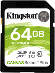 Canvas Select Plus 64 GB SDXC, Tarjeta de memoria características