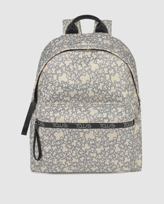 Tous - Mochila De Mujer Kaos Mini Sport En Beige Con Estampado De Logos