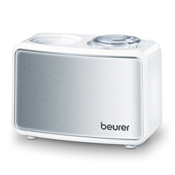 Beurer LB12 Mini humidificador ultrasónico óptimo para viaje, micro nebulización, hasta 20m2,  silencioso, máxima nebulización 80 ml/h, 12 W, blanco en oferta