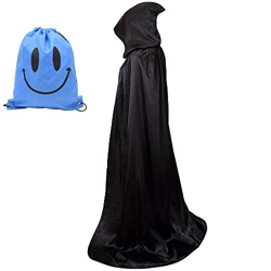 Myir Largo Capa con Capucha, Unisex Adulto Disfraz de Halloween Fiesta Disfraces Vampiro Traje (L, Negro) características