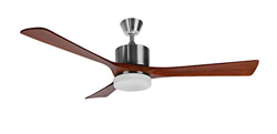 Orbegozo CP 97132 - Ventilador de techo con palas de madera natural, mando a distancia, luz LED, 136 cm de diámetro, 3 velocidades, temporizador de 1, características