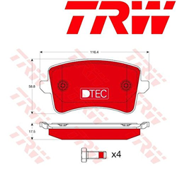 TRW GDB1765DTE Dtec Cotec en oferta