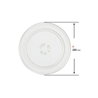 Recamania®- Plato Microondas Whirlpool 481246678407 (28 cm) GT305NY/ MAX/ MT263/ VT265