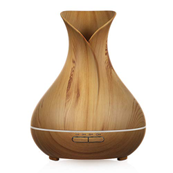 Simpeak Humidificador Ultrasónico 400ML, Difusores Humidificadores Aromas, Difusor de Aceites Esenciales, 7 Color LED, Humificador Oficina, Yoga, SPA, en oferta