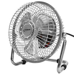 Starline Ventilador Mesa Sobremesa y Suelo 6" 15cm para Escritorio de Ordenador Pc Portatil Tamaño Compacto 20W 220V SOPORTE Y ASPAS DE METAL 2 veloci en oferta