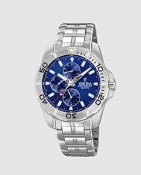 Festina - Reloj De Hombre F20445/2 Multifunción De Acero en oferta