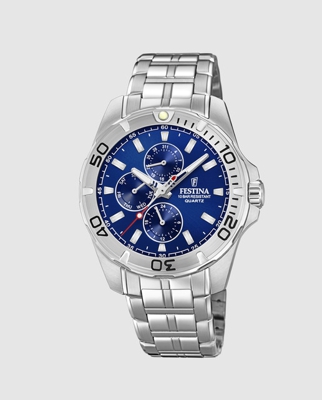 Festina - Reloj De Hombre F20445/2 Multifunción De Acero