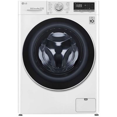 LG Lavadora inteligente 9kg, 1400rpm, A+++(-30%), Blanca, Serie 4