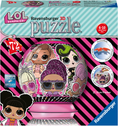 Ravensburger - LOL Surprise - Puzzleball 3D 72 Piezas características