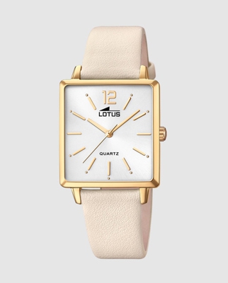 Lotus - Reloj De Mujer Tendy 18713/1 De Piel Crema