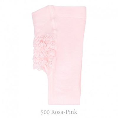 Leotardo Para Bebé Con Puntilla Condor. 500-rosa 00