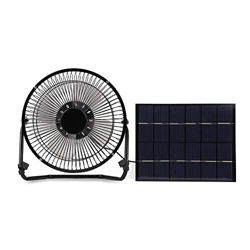 5.2W USB Panel Solar Powered Mini Ventilador Portátil para Ventilación de Enfriamiento Hogar Viajando Canotaje Pesca Camping en oferta